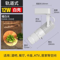 led 무대 스포트라이트 빔 레일 핀 조명, 레일-화이트-12W-웜화이트광선