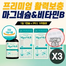 자다가 다리 에 쥐 날 때 고함량 마그네슘 활성 비타민 b6 팔 발 종아리 저림 절임 근육 신경 경련 한 쪽 눈 꺼플 떨림 먹는 좋은 영양제 마그네숨 MG 여성 남성 활력제 보충제, 마그네슘  3개 9개월분