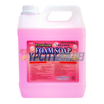폼솝 4L 거품형 거품 물 비누 손세정제 원폴리머 FOAM SOAP 핸드워시 리필 대용량 분홍