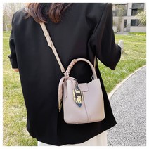 메리메이커스 메리키트 미니버킷백 DIY 패키지 가죽 가방 만들기 세트, 아이보리, 1세트