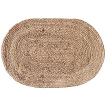LR Resources 주트 LR50135-NAT2030 내추럴 직사각형 61 x 91.4cm(2 3피트) 실내 부분 러그 61.4cm(2 3