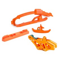 부드럽고 내구성 좋은 Swingarm 체인 슬라이더 키트 CNC 가드 KTM 125 용 브레이크 호스 클램프 200 SX, 04 One set