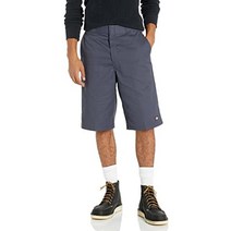 Dickies 남성 작업용 포켓 반바지 블랙 33cm 루즈핏 32