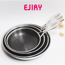 에지리 스텐큐브 IH 양면 통3중 후라이팬30cm+궁중팬30cm/후라이팬/궁중팬/볶음팬/튀김팬/구이팬/웍, 1개