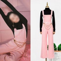 28 디리러바 멜빵바지 핑크 방송 영화 예능 드라마 연예인 룩 풍 스타일 패션 코디 아이돌 걸