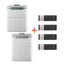 매직캔 [1+1세트] 애니웨어 쓰레기통 12L*2개 + 매직롤 4롤, 없음