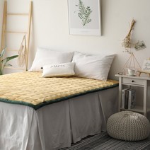 포그나미 늦잠용 극세사 볼륨패드(Q) 밀림없는 매우 도톰한 두께 7color, 옐로우