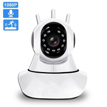 가정용 CCTV 감시카메라 ip 1080p wifi 양방향 오디오 저전력 소비 홈 보안, 1080p 32GB 카드 추가, 나는 플러그