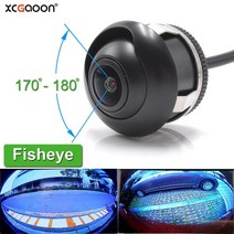 자동차 카메라 전방 후방 외부용 사각지대 cctv xcgaoon ccd 180도 어안, 12v