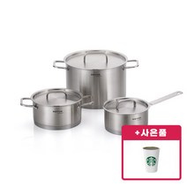 [해피콜] 메쏘 IH 프리미엄 인덕션 스테인레스 냄비 3종 세트 (편수16 양수18 곰솥2, 상세 설명 참조