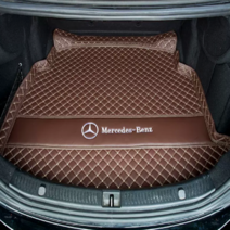 실물파 벤츠 E클래스 트렁크매트 전용 풀커버 W213, 1단(트렁크바닥), 커피