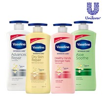 1+1 바세린 인텐시브케어 로션 400m/바디로션/보습로션, 어드밴스드 리페어 로션 400ml/드라이스킨 리페어 로