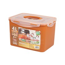 나이스락 황토 진공누름통 밀폐용기 누름독 진공항아리 김장 절임통 김치통, 4L