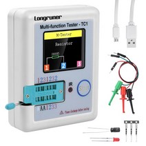 LCR-TC1 1.8 인치 TFT LCD 디스플레이 멀티미터 트랜지스터 테스터 다이오드 3 극관 커패시터 저항 감지기 MOSFET NPN PNP 트라이액 MOS