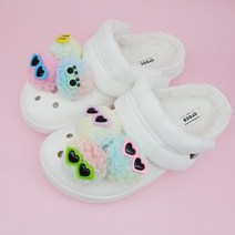 겨울털신발 꾸미기/ 신발악세사리 폼폼이 뽀글이 먼지