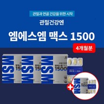 관절 연골 뼈 조직 마모 골다공증 위험 건강 통증 감소 확인 시작 순도 99.9% 미국산 엠에스엠 MSM 데미틸설폰 고관절 고광절 영양제, 3+1(4개월분)