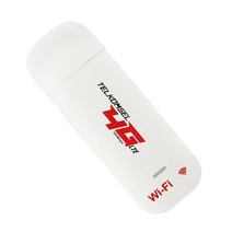 4G LTE USB 모뎀 WiFi 300Mbps B1 B3 802.11B/G/N 모바일 데스크탑 노트북 라우터 용 무선 고속 소형 네트워크 카드 USB 동글, 95x33x11mm, 하얀색, 플라스틱