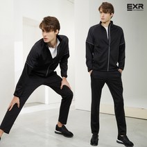 [EXR] 남성 테크 트랙수트 세트 블랙