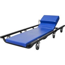 TCE ATR6452U Torin Rolling GarageShop Creeper: 조정 가능한 머리 받침대와 6개의 캐스터가 있는 40 패딩 정비공 카트 파란색, 강철 40