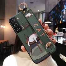 신서엔코 갤럭시S21케이스 갤럭시S21플러스케이스 갤럭시S21울트라케이스 Galaxy Phone Case SCS-1533 일러스트 핸드 스트랩 케이스