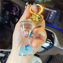 DIY 아쿠아 워터볼 키참 여자친구 미니 바다 우정 커플 우영우 고래 키링 열쇠고리 향유