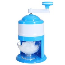 손빙수기 얼음분쇄기 소형 가정용 수동 얼음분쇄기 미니 얼음분쇄기, 푸른 색