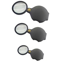 루페 루빼 루배 미니 돋보기 6x 8x 10x 접이식 포켓 돋보기 휴대용 50mm 보석 독서 돋보기 확대경, 6배