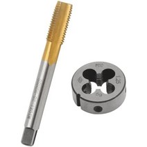 비웅도 m10 x 1mm 탭과 m10 x 1mm 다이 메트릭 오른나사 hss 오른나사 탭과 다이 세트, m10 x 1.25mm