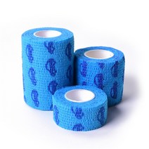 1 pcs 인쇄 된 의료 자기 접착 탄력 붕대 4.5m 손가락 관절 무릎 응급 처치 키트 애완 동물 테이프에 대 한 다채로운 스포츠 랩 테이프, 분홍색