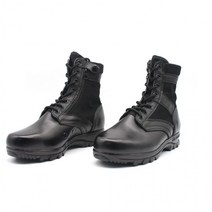국산 스마트 검정 테러화 반목 지퍼 전투화 워커 군화 점프화