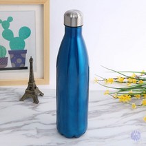유광 진공 보온병 750ML 블루 보온물병 보온보냉병 등산용보온병 자전거물병