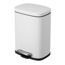 스펙트라 무소음 컬러 페달휴지통 5L, 01. 화이트 5L, 1개