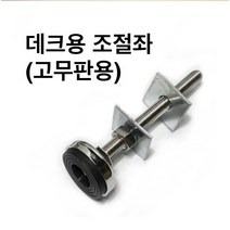 사각 파이프조인트 데크용조절좌(고무판) NS72 X 20 X 150