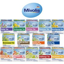 독일dm 건강차 미볼리스 수면감기차 21종 Mivolis, 미볼리스 수면신경차 18g