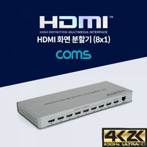 Coms HDMI 화면 분할기 8x1 8 Input 1 Output, 상세내용표시