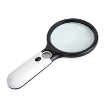 듀얼 LED 돋보기 3.5배 45배 휴대용 노안 독서 확대경 돗보기 대형 고급 조명 노인 작업용 손잡이 소형 효 고배율 교육용 신문 검사용, 1, 본상품선택