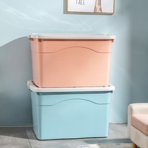 CKLIVING 특대형 플라스틱 리빙박스 이불 옷 이사 창고 공간 물품 보관함 다용도 대용량 수납정리함 120l 200l 300l, 100, 코랄