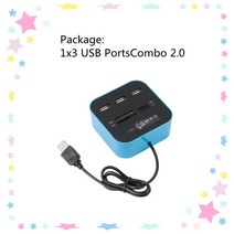 GRWIBEOU-USB 허브 2.0 3 포트 TF 마이크로 SD 카드 리더 슬롯 USB 콤보 멀티 올인원 분배기 케이블 PC 노, 01 자동차용d Reader
