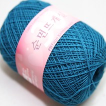 뜨개몰 레이스 구정 여름용 순면뜨개실 #30, 347진청록