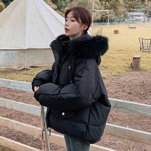 [디아리스] 여성 겨울 오버핏 웰론 라쿤패딩 7878B