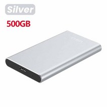 도킹 멀티 허브 SSD 메모리 스테이션 휴대용 고속 외장 솔리드 스테이트 드라이브 1TB 2TB 64TB 모바일 저장 장치 usb 31 하드 노트북 마이크로 컴퓨터용, 500GB Grey