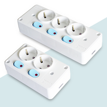 멀티탭 노출형 콘센트 2구 3구 멀티탭 DIY, 3구 기역자 1.5SQ 2C 2M