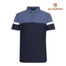 [올포유] [올포유] 남성 면블럭 카라 반팔 티셔츠 AMTYK4391-915_G