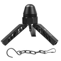 몽골텐트 몽골천막 인디언텐트 캠핑 텐트 지원 삼각대 스탠드 알루미늄 합금 조정 가능한 피라미드 캠프, 01 Black