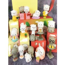 해외직구상품 모모냥 고양이 캐릭터 피규어 방꾸미기 인테리어 장식, 1개, A