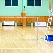 스카로 스텐 배드민턴 네트 지주대 네트망 지지대 2개, 단품