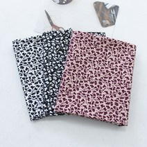 원단킹 고밀도 면60수]대폭 은행잎 3color (8107012), 화이트바탕 블랙
