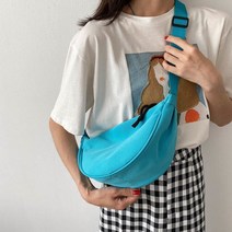 신제품 여름 패션 여성용 허리 가방 메신저 어깨 캔버스 다기능 가슴 올 매치 Mochila Mujer 2021, 01 1