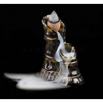 향로 촛대 청동 제사 제기 제례용 향대 수제 도자기 세라믹 향 버너 홀더 역류 향 또는 향 버너 불교 장식 홈 아로마 테라피 선물, b