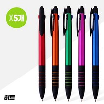 히트3색 (6링) 링3색터치 볼펜 (1자루) X 5개, 상품선택, 쿠팡뚱땅 초록